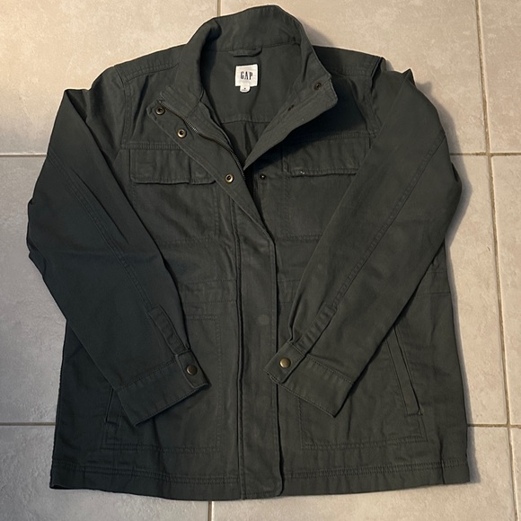 GAP Jackets & Blazers - GAP Women's Dark Green Utility Jacket Size Medium